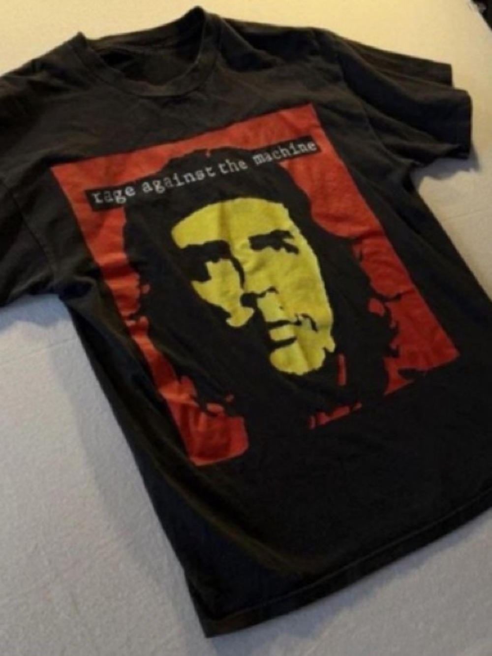 Rage Against The Machine Black Graphic Tee - Yellow & Red Print